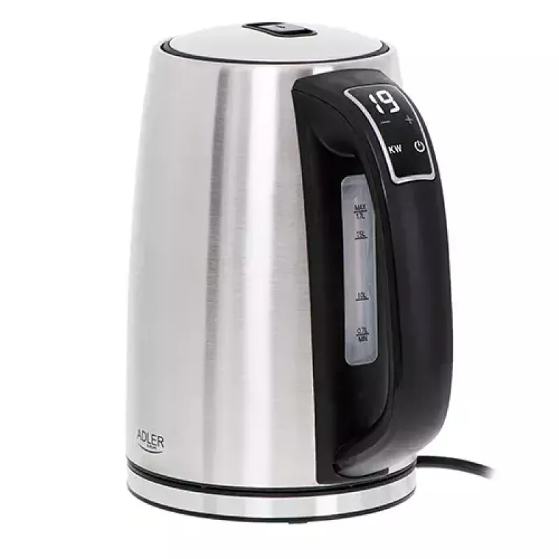 Hervidor eléctrico Adler AD 1340 1,7 L 2200 W negro plata