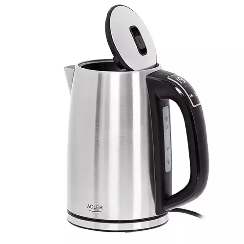 Hervidor eléctrico Adler AD 1340 1,7 L 2200 W negro plata