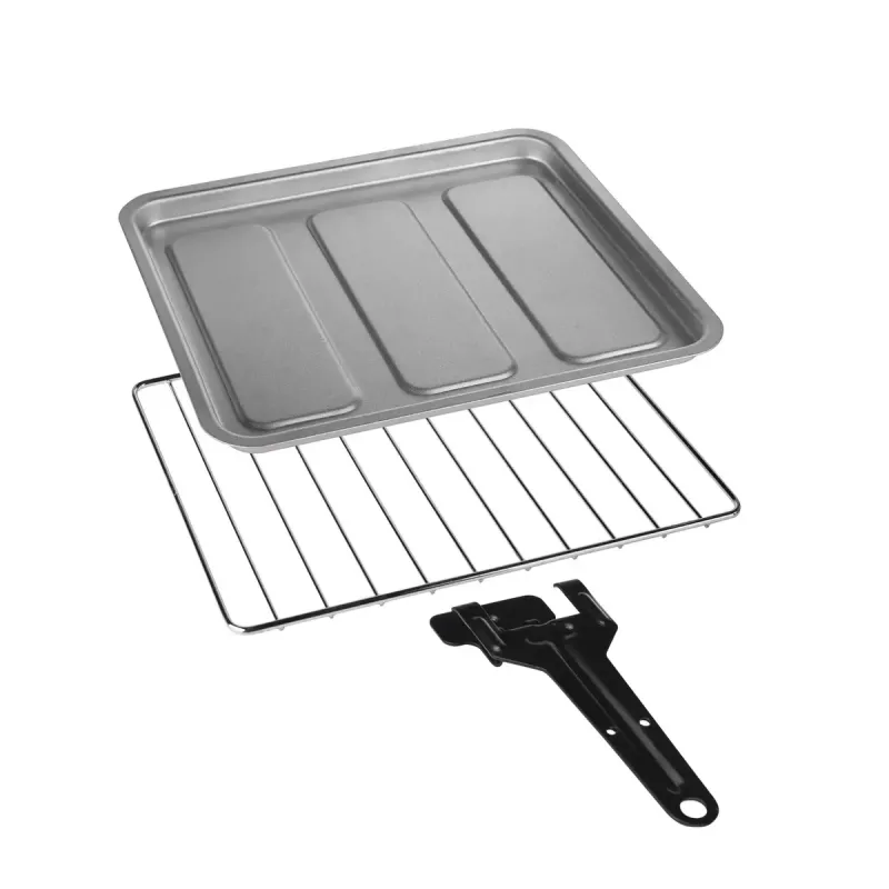 Mini horno Tristar OV-3615 10L 800W negro de libre instalación