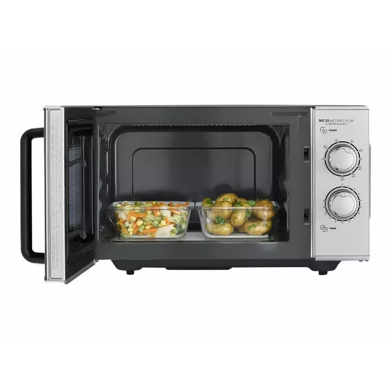 Microondas Caso MG 25 Ecostyle, 25 L, 900 W, función grill, plata