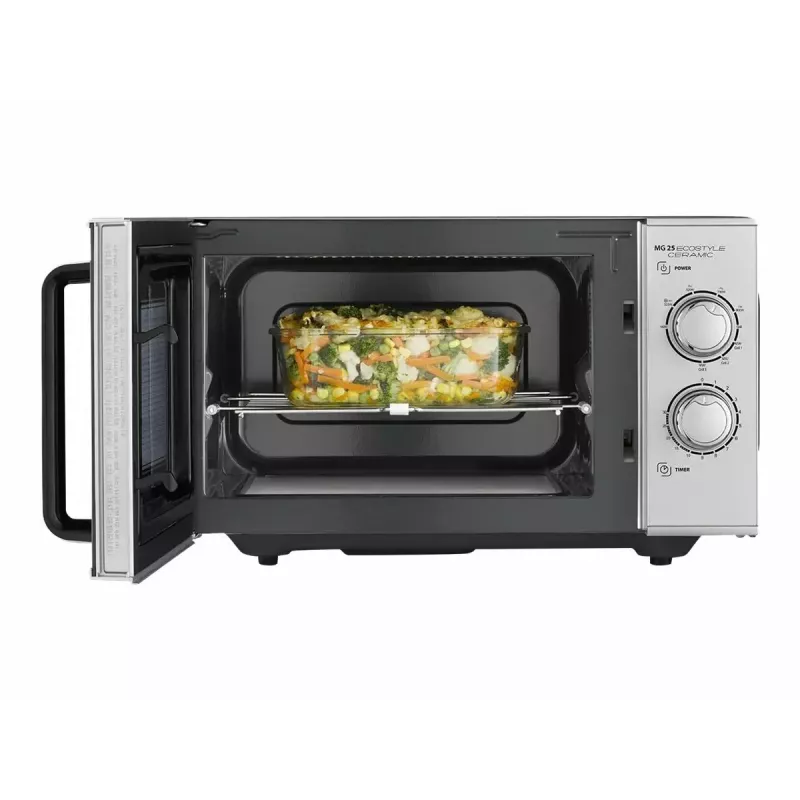 Microondas Caso MG 25 Ecostyle, 25 L, 900 W, función grill, plata