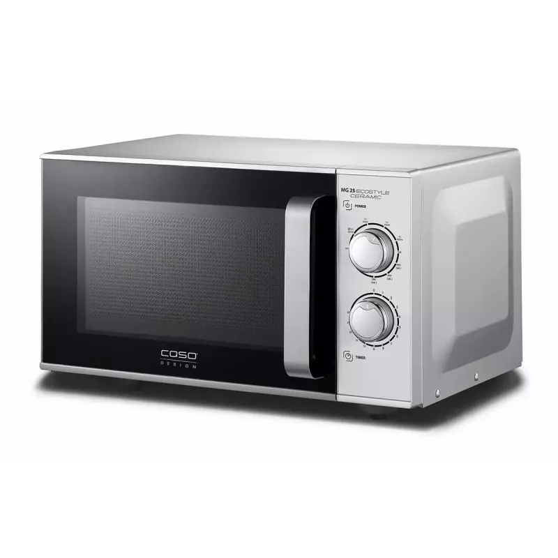 Microondas Caso MG 25 Ecostyle, 25 L, 900 W, función grill, plata