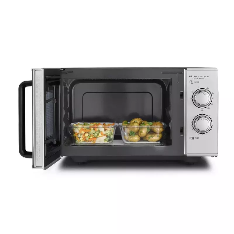 Microondas Caso MG 25 Ecostyle, 25 L, 900 W, función grill, plata