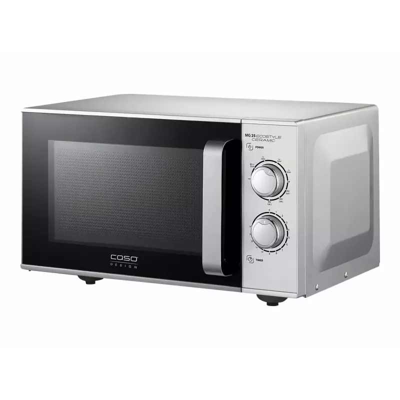 Microondas Caso MG 25 Ecostyle, 25 L, 900 W, función grill, plata