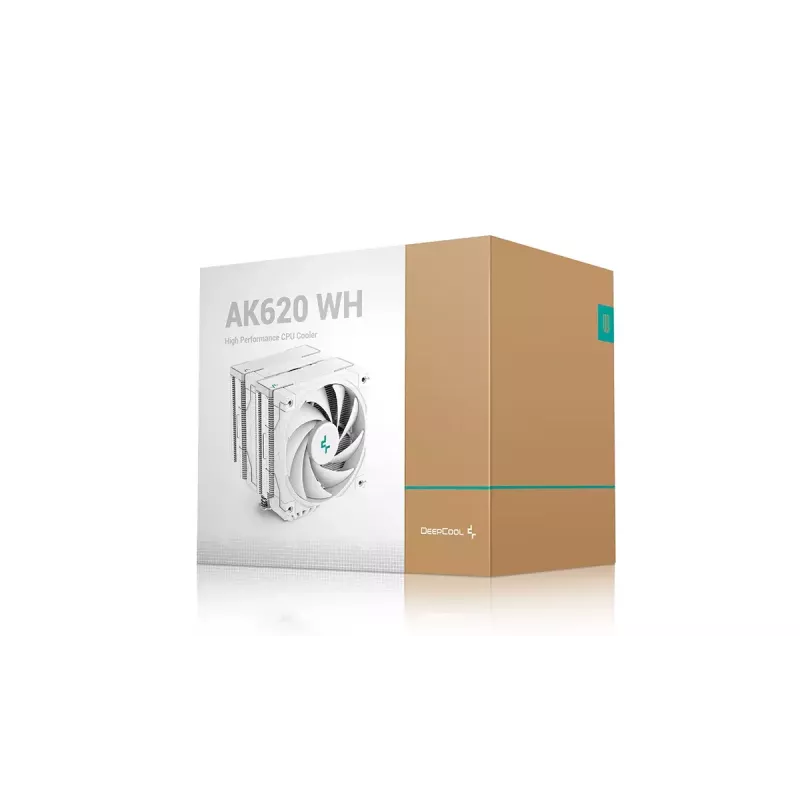 Ventilador de CPU DeepCool AK620 WH 12 cm 500–1850 rpm blanco