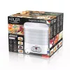 Deshidratador de alimentos Adler AD 6658, 5 bandejas, temporizador LCD 70 h, 35–70 °C, 230 W (máx. 550 W), blanco