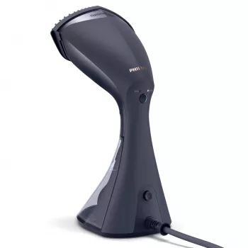 Vaporizador de ropa Philips GC810/20 — 1600 W, depósito de agua de 0,23 L, vapor continuo de 32 g/min, negro/rosa