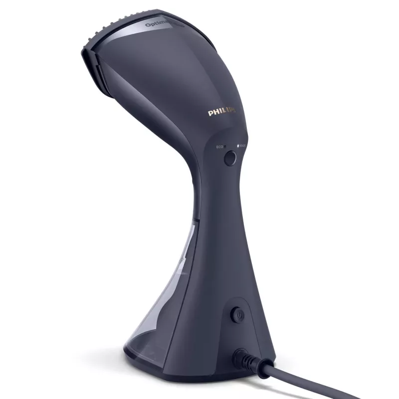 Vaporizador de ropa Philips GC810/20 — 1600 W, depósito de agua de 0,23 L, vapor continuo de 32 g/min, negro/rosa