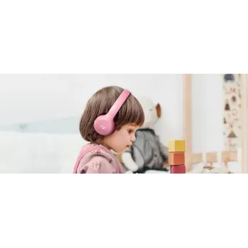 Auriculares inalámbricos on-ear muse M-215 BTP, Bluetooth, diadema, 115 g, rosa
