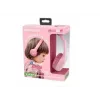 Muse M-215BTP auriculares estéreo Bluetooth para niños, over-ear, inalámbricos, Bluetooth 5.0, rosa