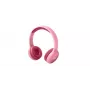Muse M-215BTP auriculares estéreo Bluetooth para niños, over-ear, inalámbricos, Bluetooth 5.0, rosa
