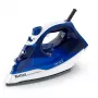 Plancha Tefal FV2838 Dry & Steam, suela Cerilium 2400 W azul, blanca