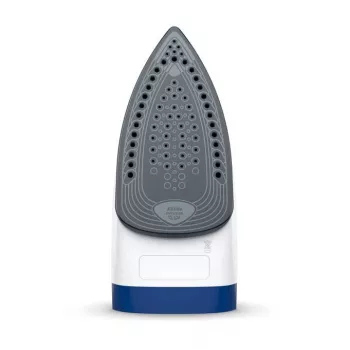 Plancha Tefal FV2838 Dry & Steam, suela Cerilium 2400 W azul, blanca