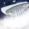 Plancha Tefal FV2838 Dry & Steam, suela Cerilium 2400 W azul, blanca