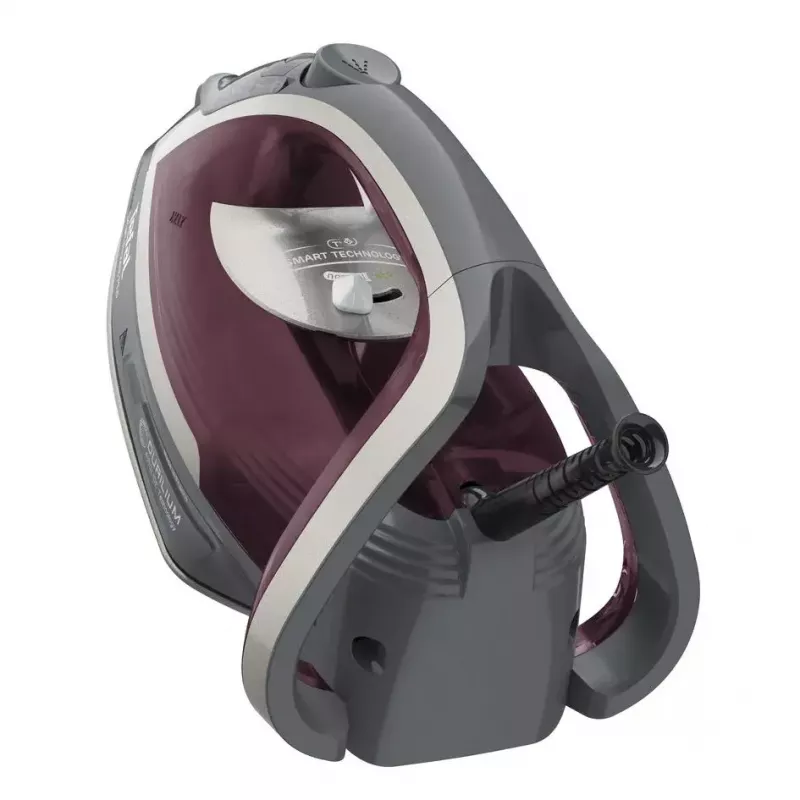 Tefal Smart Protect Plus FV6870E0 plancha de vapor, 2800 W, suela Durilium AirGlide, depósito de 270 ml, vapor 40 g/min, golpe de vapor 260 g/min, cable de 2 m, rojo/gris