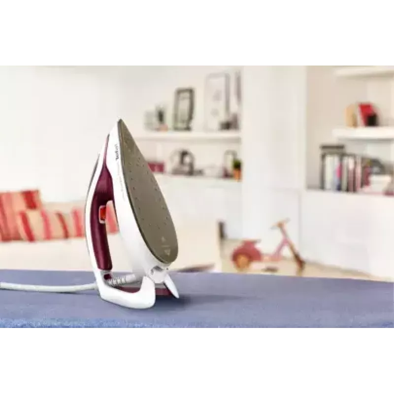 Centro de planchado Tefal GV9220 2600 W suela Durilium AirGlide Autoclean, burdeos, blanco