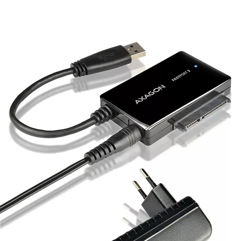 Axagon ADSA-FP3 adaptador USB 3.0 - SATA 6G para conectar todos los discos duros y unidades SATA