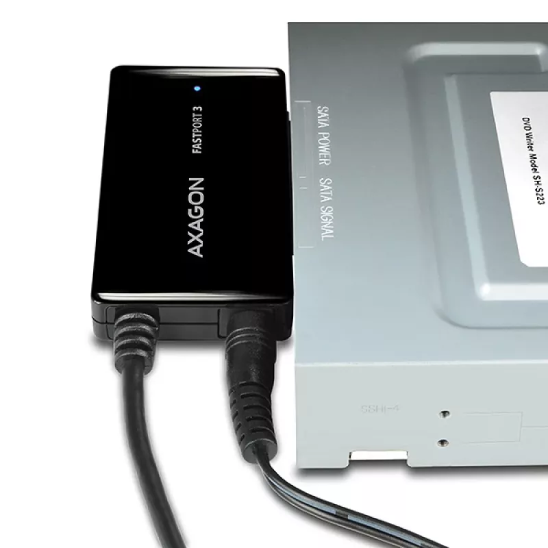 Axagon ADSA-FP3 adaptador USB 3.0 - SATA 6G para conectar todos los discos duros y unidades SATA