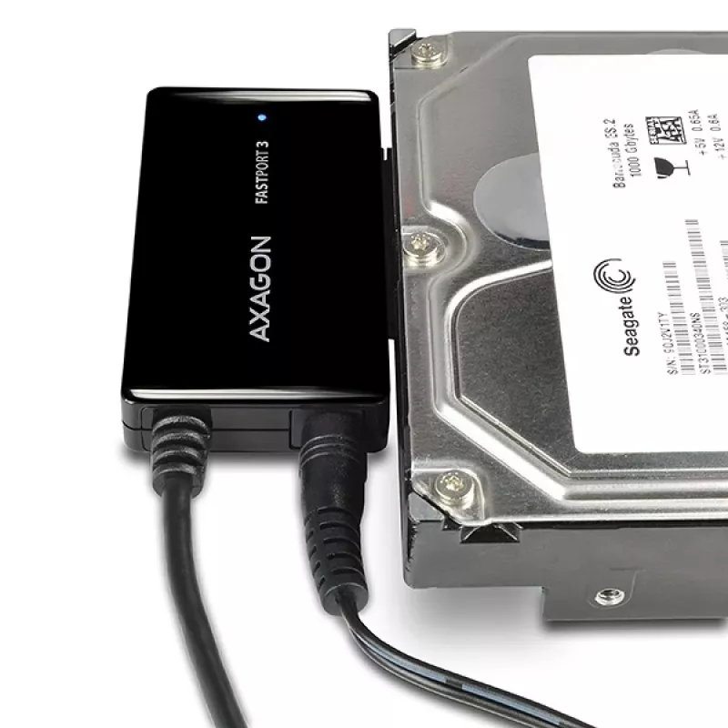 Axagon ADSA-FP3 adaptador USB 3.0 - SATA 6G para conectar todos los discos duros y unidades SATA