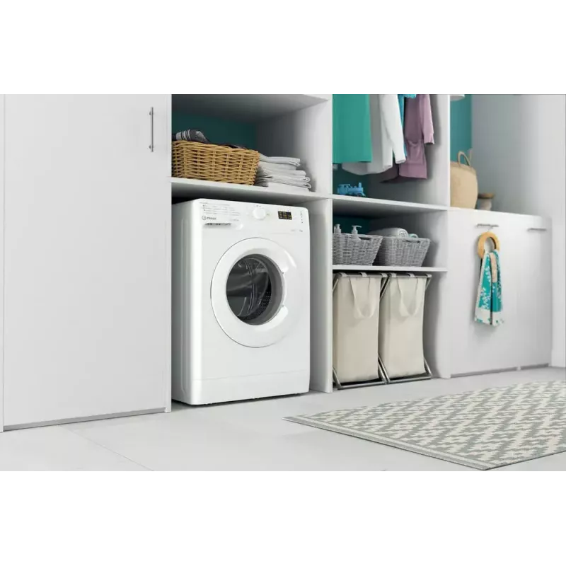 Lavadora de carga frontal Indesit MTWA 71252 W IT — 7 kg, 1200 rpm, clase energética E, blanca