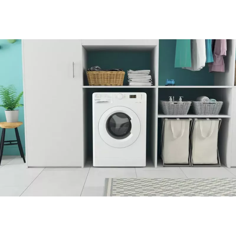Lavadora de carga frontal Indesit MTWA 71252 W IT — 7 kg, 1200 rpm, clase energética E, blanca