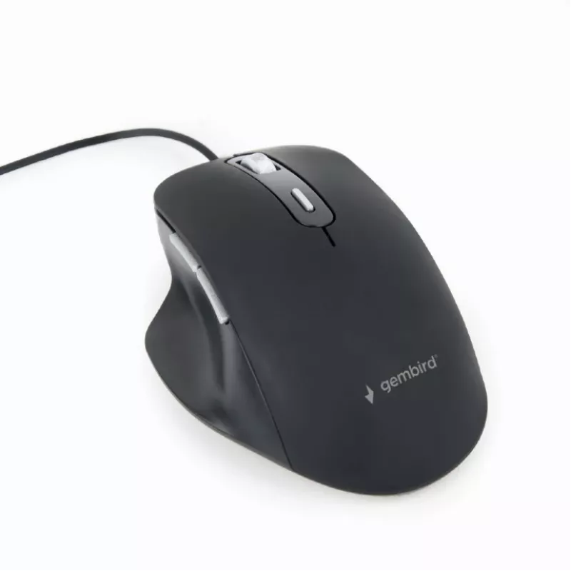 Ratón óptico LED GEMBIRD MUS-6B-02 con cable USB - 6 botones rueda negro