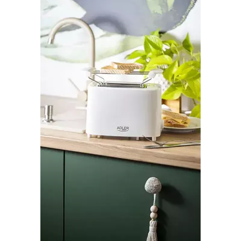 Tostadora Adler AD 3223 2 rebanadas 750 W Blanca