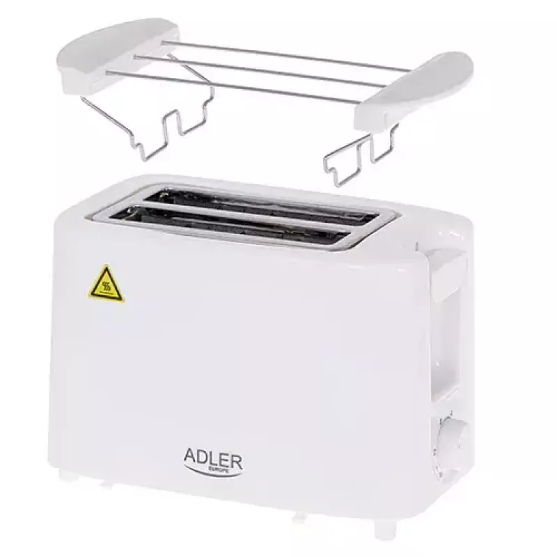 Tostadora Adler AD 3223 2 rebanadas 750 W Blanca