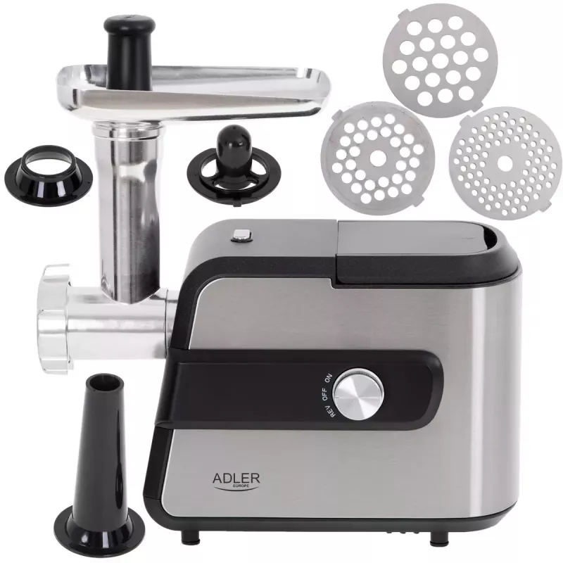 Picadora de carne Adler AD 4813 2000 W Negro Plata