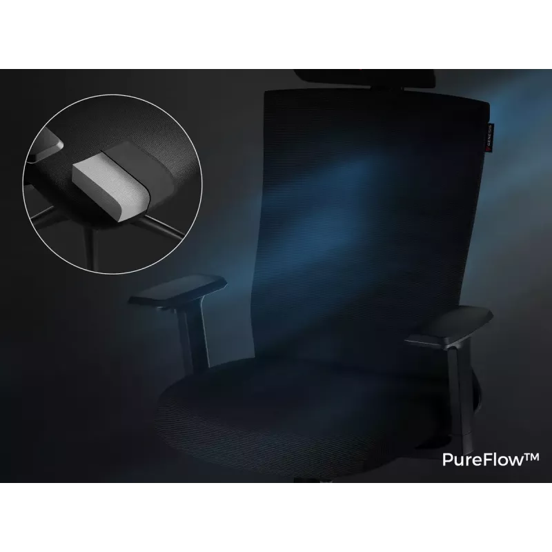 Silla gaming para PC GENESIS Astat 200 Mesh Asiento Negro 120 kg