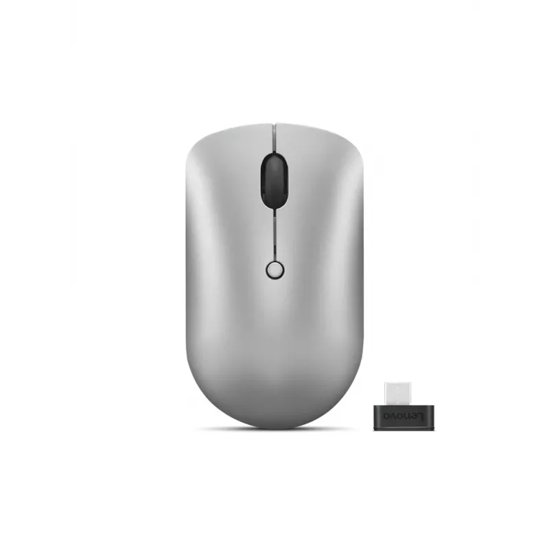 Ratón inalámbrico ambidiestro Lenovo 540 — RF, 2400 DPI, 4 botones, receptor USB-C, gris