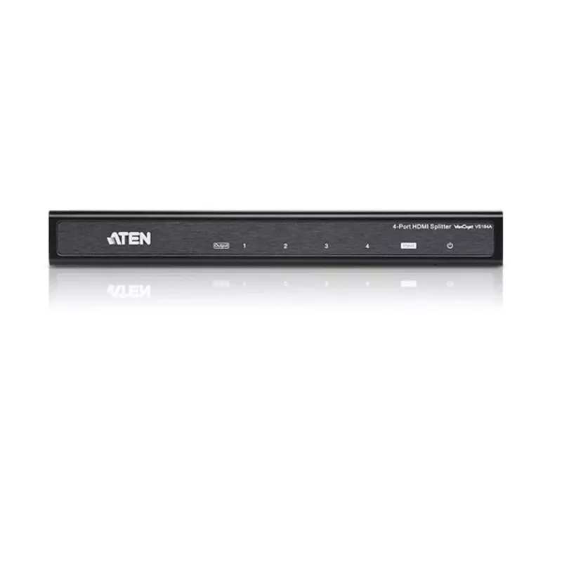 Divisor de audio/vídeo HDMI ATEN de 4 puertos 4Kx2K, HDMI, 4x HDMI, 4096 x 2160 píxeles, Negro, 4K Ultra HD, 15 m