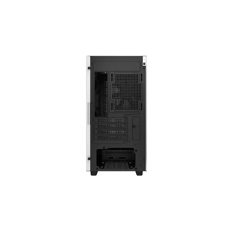 DeepCool CH370 WH R-CH370-WHNAM1-G-1 caja de PC Micro ATX Mini Tower, ventana lateral, compatibilidad con radiador de 360 mm, bahías 2x 3,5 pulgadas + 3x 2,5 pulgadas, blanca
