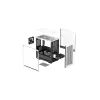 DeepCool CH370 WH R-CH370-WHNAM1-G-1 caja de PC Micro ATX Mini Tower, ventana lateral, compatibilidad con radiador de 360 mm, bahías 2x 3,5 pulgadas + 3x 2,5 pulgadas, blanca