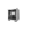 DeepCool CH370 WH R-CH370-WHNAM1-G-1 caja de PC Micro ATX Mini Tower, ventana lateral, compatibilidad con radiador de 360 mm, bahías 2x 3,5 pulgadas + 3x 2,5 pulgadas, blanca
