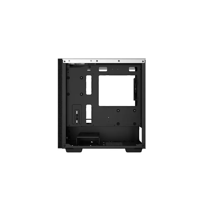 DeepCool CH370 WH R-CH370-WHNAM1-G-1 caja de PC Micro ATX Mini Tower, ventana lateral, compatibilidad con radiador de 360 mm, bahías 2x 3,5 pulgadas + 3x 2,5 pulgadas, blanca