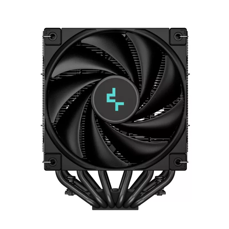Disipador de aire DeepCool AK620 ZERO DARK 12 cm Negro, 6 heatpipes, 2 ventiladores PWM de 120 mm, TDP 260 W, altura 160 mm
