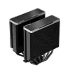 Disipador de aire DeepCool AK620 ZERO DARK 12 cm Negro, 6 heatpipes, 2 ventiladores PWM de 120 mm, TDP 260 W, altura 160 mm