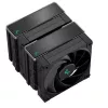 Disipador de aire DeepCool AK620 ZERO DARK 12 cm Negro, 6 heatpipes, 2 ventiladores PWM de 120 mm, TDP 260 W, altura 160 mm