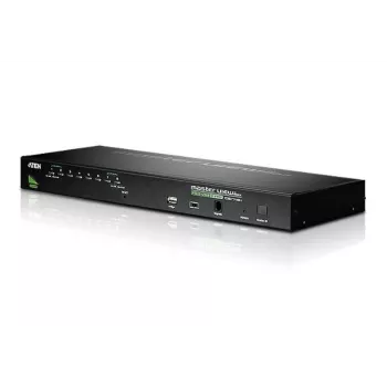 ATEN Switch KVM de 8 puertos USB - PS/2 VGA con puerto para periféricos USB