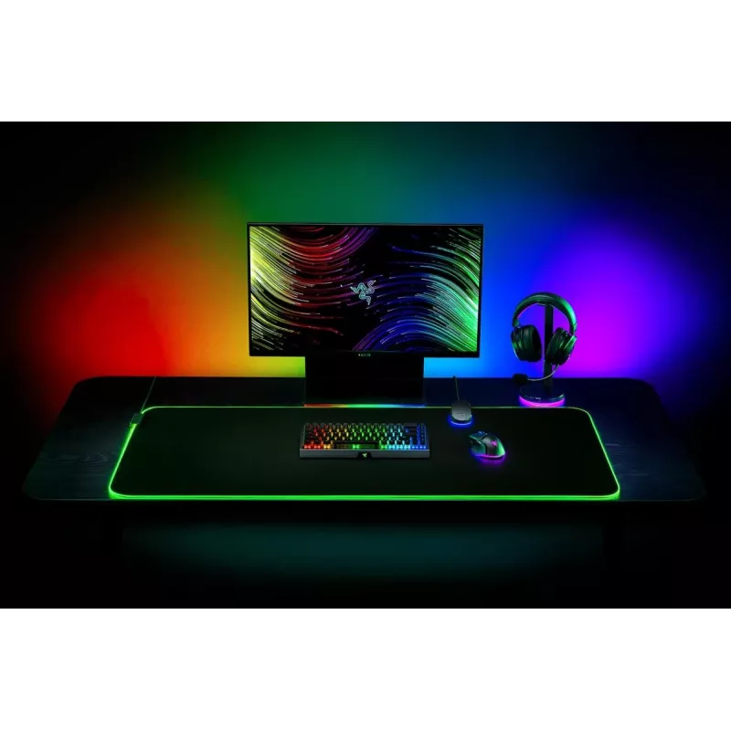 RAZER Goliathus Chroma 3XL - alfombrilla de ratón gaming blanda con Chroma RGB - negra