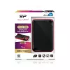 Silicon Power Armor A62 SP010TBPHD62SS3K disco duro portátil de 1 TB, USB 3.2 Gen 1, negro/rojo