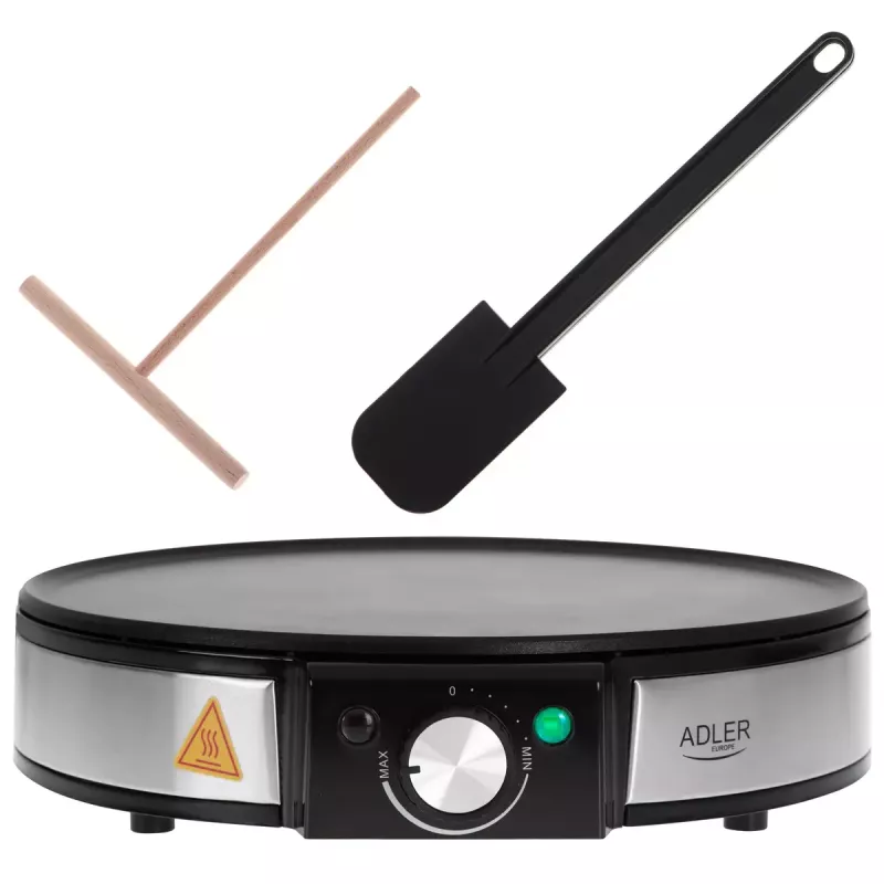 Máquina de crepes Adler AD 3058 1600 W Negro Acero inoxidable