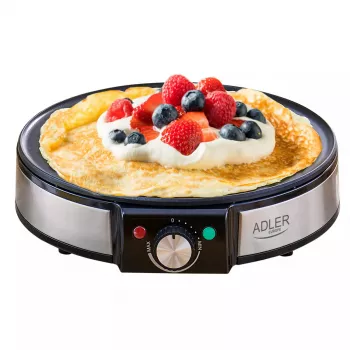 Máquina de crepes Adler AD 3058 1600 W Negro Acero inoxidable