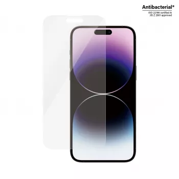 Protector de pantalla PanzerGlass Apple iPhone 14 Pro Max Classic Fit resistente a arañazos y golpes