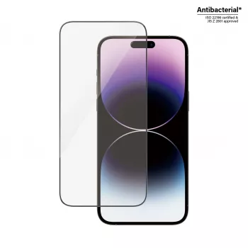 Protector de pantalla PanzerGlass Apple iPhone 14 Pro Max Ultra-Wide Fit resistente a arañazos y golpes