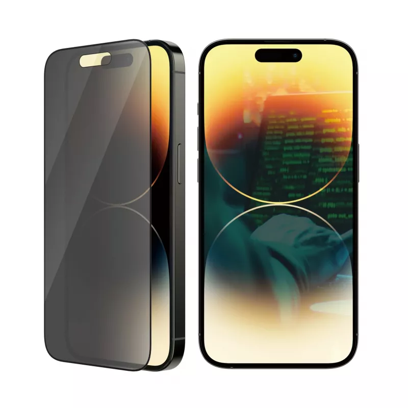 PanzerGlass ® Protector de pantalla con privacidad iPhone 14 Pro | Ultra-Wide Fit con EasyAligner