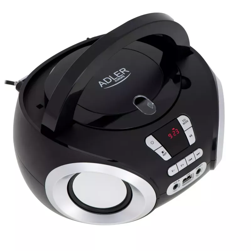 Reproductor de CD portátil Adler AD 1181 Negro Plata