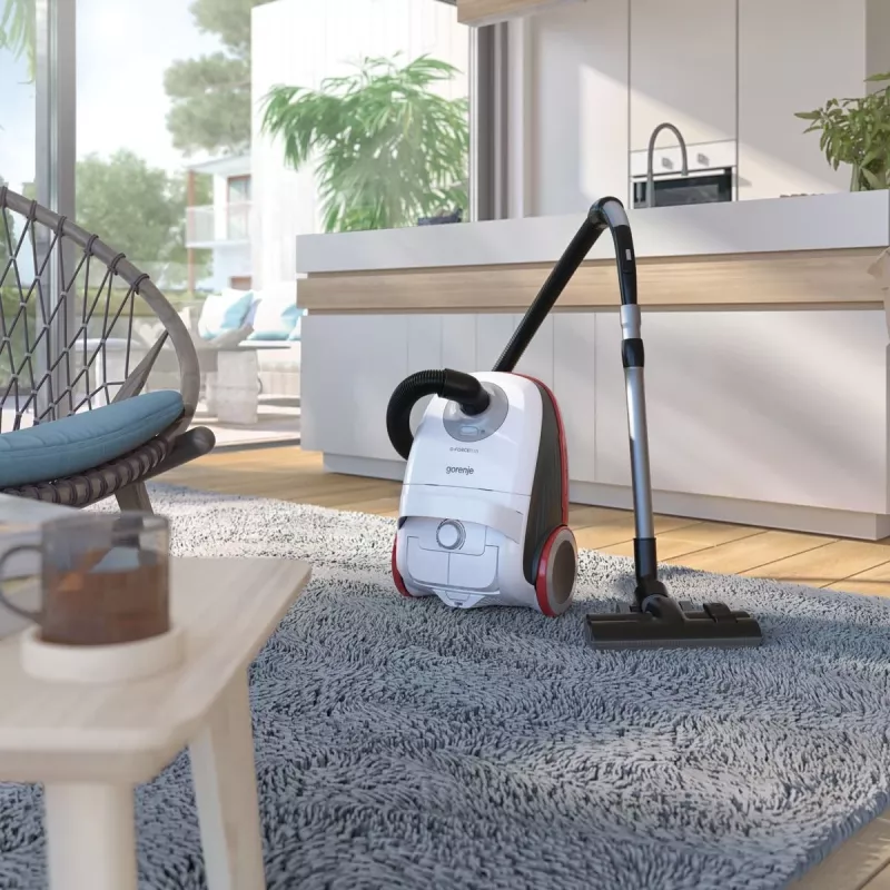 Aspirador de suelo Gorenje 678487 — 700 W, limpieza en seco, bolsa de 3 L, filtro HEPA