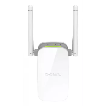 D-Link N300 Repetidor Wi-Fi, repetidor de red, 300 Mbit/s, 10,100 Mbit/s, externo, IEEE 802.3u, 802.11g, Wi-Fi 4 (802.11n)